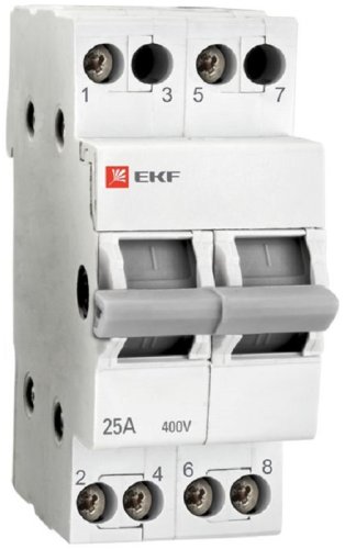Переключатель фаз трехпозиционный EKF Basic 2п 25А тип AC картинка